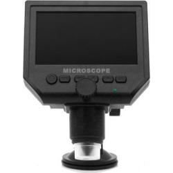 Portable HD 3 .6MP CCD Pixel 4.3 Inch OLED Screen Display LCD Digital Microscope Zoom 1-600X Magnification Microscope Black