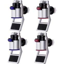 Blue and Blue Water Cooler Faucet Plastic Water Dispenser Fits Universal Adaptor Hot Cold Water Spigot Tap Replacement 4pcs