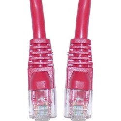 Offex Cat6 Ethernet Patch Cable, Snagless/Molded Boot, 3 foot - Red