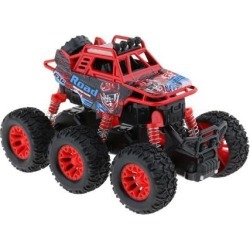 Alloy 6 WD Climbing Vehicle Pull Back Car Toy for Kids Adults Red