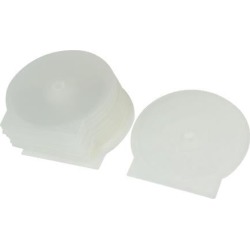 Unique Bargains 10 Pcs Plastic Slim CD DVD Jewel Cases Storage Holder Clear White