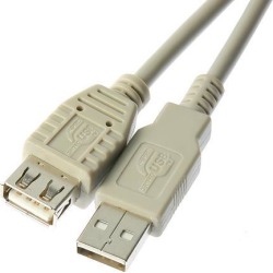 Rosewill RC-16-U-AMF-BG - 16-Foot USB 2.0 A Male to A Female Extension Cable - Beige
