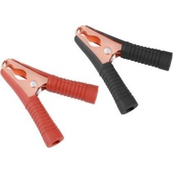 100A Fully Enclosed Battery Charger Alligator Clips Booster Cable Clamps for Car Auto Vehicle Red/Black Copper Plated 10 Pairs