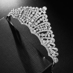 Bridal Crystal Rhinestone Tiara Crowns Wedding Women Girls Hair Accessories