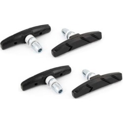 4pcs Black Rubber Cycling Mountain Bike Bicycle V-Brake Type Antislip Brake Pads