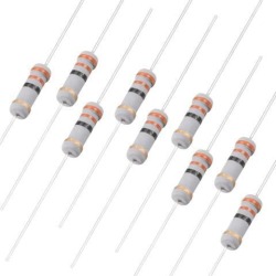 1W 33 Ohm Carbon Film Resistor 5% Tolerance 4 Color Bands Fixed Resistor 200 Pcs