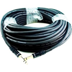 Monoprice 35ft Premier Series 1/4in TRS Male to Male Cable, 16AWG (Gold Plated)