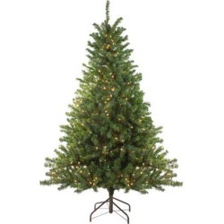 6' Pre-Lit Canadian Pine Artificial Christmas Tree - Clear Lights