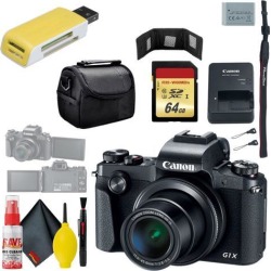 Canon PowerShot G1 X Mark III Digital Camera & 64GB MicroSD & Carrying Case