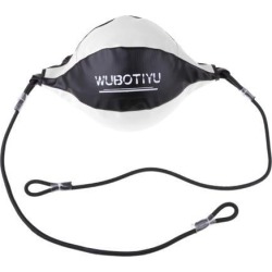 Double End Boxing Speed Dodge Training Ball Punching Sparring Bag White