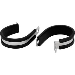 38mm Dia EPDM Rubber Lined P Clips Cable Hose Pipe Clamps Holder 2pcs