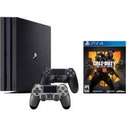 PlayStation 4 Call of Duty Black Ops IIII and 4K HDR PlayStation 4 Pro 1 TB Console with Extra Steel Black Dualshock 4 Wireless Controller
