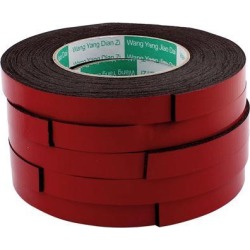 Unique Bargains 5pcs 5M Long 15MM x 2MM Strong Double Sided Adhesive Tape Sponge Tape Red