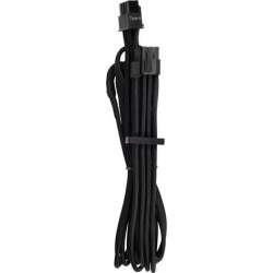 Corsair CP-8920243 2.13 ft. (0.65 m) Premium Individually Sleeved PCIe (Single Connector) Cables Type 4 Gen 4 - Black