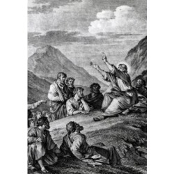 Posterazzi SAL9953564 Sermon on Mount by Jean-Michel Le Jeune Moreau Print 1741-1814 Poster Print - 18 x 24 in.