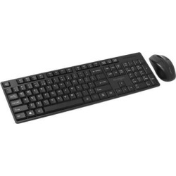 Kensington Pro Fit Low-Profile Desktop Set, Keyboard And Mouse Set - Wireless - 2.4 GHz - UK Layout