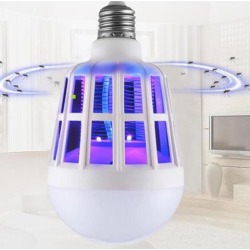 2 in 1 Bug Zapper LED Bulb, E27 15W Mosquito Killer Lamp, Pest Control Light Bulbs for Lures, Zaps & Kills Insects Power
