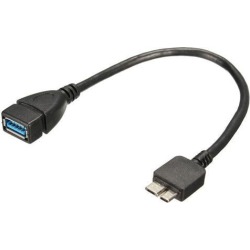 axGear USB 3.0 Micro B to USB Female OTG Cable USB 3.0 OTG Wire Adapter