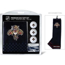 Team Golf 14120 Florida Panthers Embroidered Towel Golf Ball 12 Golf Tee Gift Set