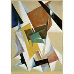 Posterazzi SAL261242 Room Construction 1921 Liubov Popova 1889-1924 Russian Ink with Watercolor Russian State Museum St. Poster Print - 18 x 24 in.