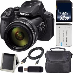 Recertified - Nikon COOLPIX P900 Digital Camera + EN-EL23 Lithium Ion Battery + 32GB SDHC Class 10 Memory Card + Carrying Case + Micro HDMI Cable +