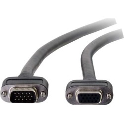 C2G 50240 Select VGA Video Extension Cable VGA Male to VGA Female, In-Wall CMG-Rated, Black (25 Feet, 7.62 Meters)