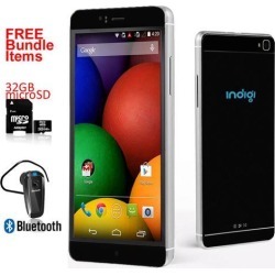 New Indigi® Black M8 Factory Unlocked Global Mobile Device 6' QHD 3G Smart Phone GPS + FREE Extras!
