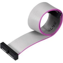 IDC Wire Flat Ribbon Cable FC/FC Female Connector A-type 24Pins 1.27mm Pitch 20cm Length