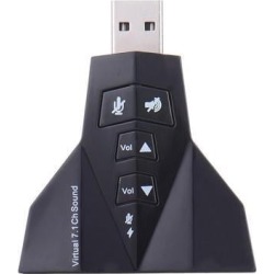External Card Audio PC Laptop Computer Adapter 3D Sound