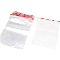 Unique Bargains 100 Pcs Household 20cm x 15cm Storage Clear Sealing Bags Pills Holder