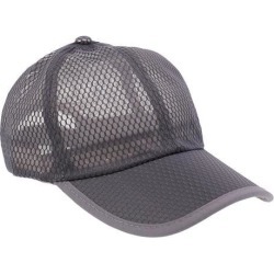 Men Women Mesh Peak Cap Baseball Cap Outdoor Sports Golf Hats Dark Gray