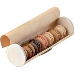 PacknWood 210MAC7CYB Cylindrical Wooden Box With Latch - 2.5 Dia. x 8.9 H In, Pack Of 50