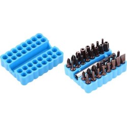 Screwdriver Set 33 in 1 Magnetic Driver Bit Set 25mm Screw Driver Set Bits 1/4 Inch Hex Shank S2 Screwdriver Tool Kit