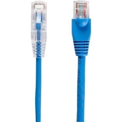 Black Box C6PC28-BL-03 CAT6 250-MHz 28-AWG Stranded Ethernet Patch Cable - Unshielded, PVC, Snagless Boot, Blue, 3 ft.