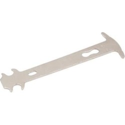 Silver Tone Metal Universial Bicycle Bike Chain Test Checker Wear Indicator Tool