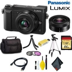 Panasonic Lumix DMC-GX85 Mirrorless Micro Four Thirds Digital Camera with 12-32mm Lens (Black) Pro Bundle