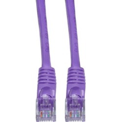 CableWholesale 10X8-04125 Cat6 Purple Ethernet Patch Cable Snagless Molded Boot 25 foot