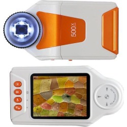 Indigi® Digital Magnifier Microscope 10x-500x Magnification 4x LED Light 2.7' Color LCD
