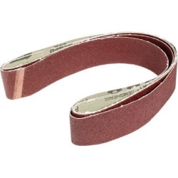 2-Inch x 42-Inch 60 Grit Lapped Butt Joint Aluminum Oxide Sanding Belt 3pcs