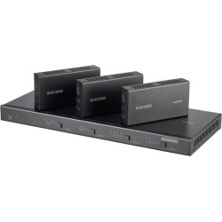 Monoprice Blackbird 4K 4x4 HDBaseT Matrix With 3 Receivers 70m, IR, SPDIF, RCA, TCP/IP, RS232, EDID, HDCP 2.2