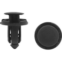 20 Pcs Black Plastic Rivet Bumper Lining Retainer Fastener Clips 8.5mm Hole
