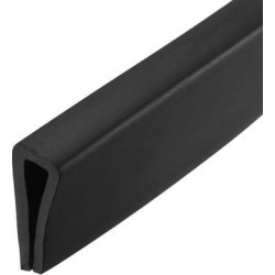 Edge Trim U Seal Black PVC Plastic U Channel Edge Protector Fits 3/32" - 9/64" Edge 30 Feet Length