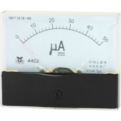 Unique Bargains Analog Panel Ammeter Gauge DC 0 - 50uA Measuring Range 1.5 Accuracy 44C2