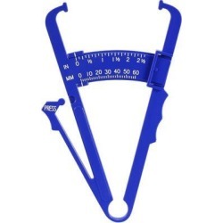 Body Fat Caliper 0-60mm 2 1/2 Inch Skin Fold Analyzer Measurement Tool Blue
