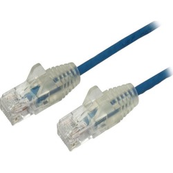 StarTech N6PAT3BLS Cat6 Ethernet Cable - 3 ft - Blue - Slim - Snagless RJ45 Cable - Network Cable - Ethernet Cord - Cat 6 Cable - 3ft