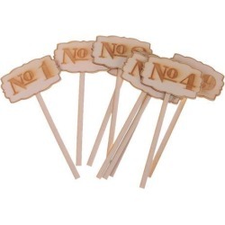 10pcs /Set Wooden Table Number on Sticks Rustic Wedding Party Decor No 1-10