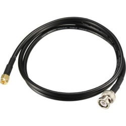 RG58 Coaxial Cable with BNC Male to SMA Male Connectors 50 Ohm 3 ft
