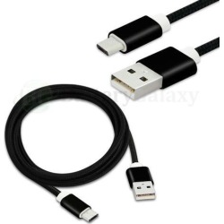 100X Micro USB 6FT Braided USB A to B Charger Data Cable Cord (U2A1-MCB-01BLK)