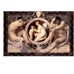Posterazzi BALXAM46272LARGE Idylle 1884 Poster Print by Gustav Klimt - 36 x 24 in. - Large