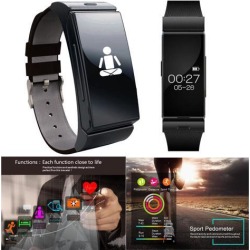 Indigi® Fitness Tracker Smart Watch Bluetooth Headset Bracelet w/ Heart Rate Monitor Sensor >Great Gift<